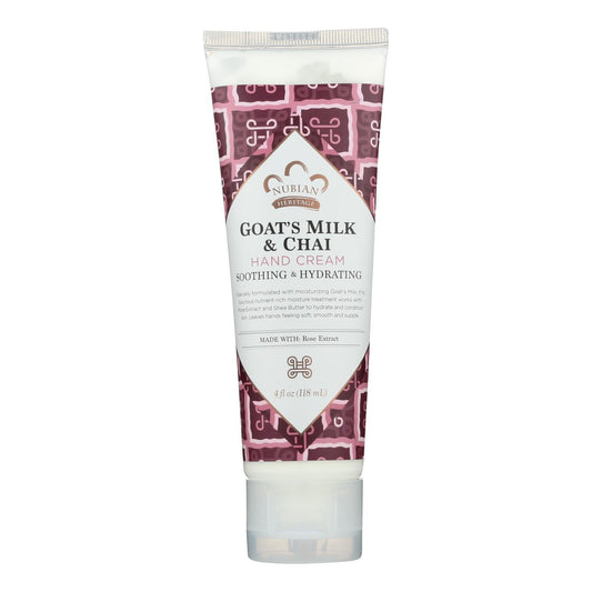 Nubian Heritage Goat Milk & Chai Soap with Rose - 4 Oz