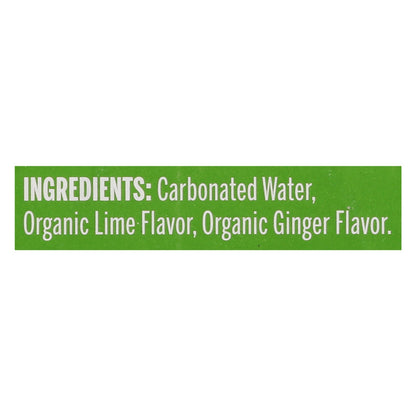 Nixie Lime Ginger Sparkling Water, 3 Cases of 8/12 FZ