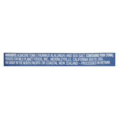 Wild Planet Albacore Tuna - Low Mercury - Case Of 12 - 5 Oz.