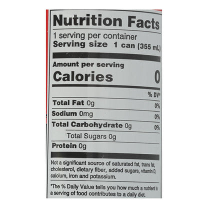 Zevia Zero Calorie Energy Drink Grapefruit 12-Pack 12oz