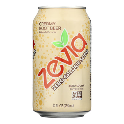 Zevia Sugar-Free Root Beer Soda, 4-Pack (12 fl oz each)