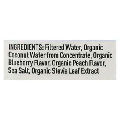 Nooma Organic Electrolyte Drink, Blueberry Peach, 12-pack