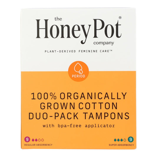 The Honey Pot - Tampon Duo-pck App Unscnt - EA of 1-18 CT
