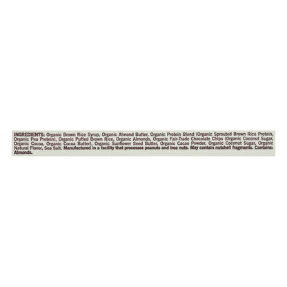 Gomacro Organic Dark Chocolate Almond Bar, Case of 12