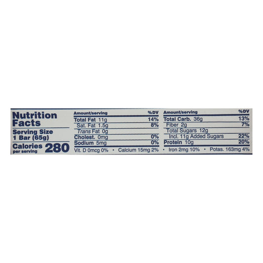 Gomacro Organic Blueberry Cashew Bars, 12-Pack, 2.3oz