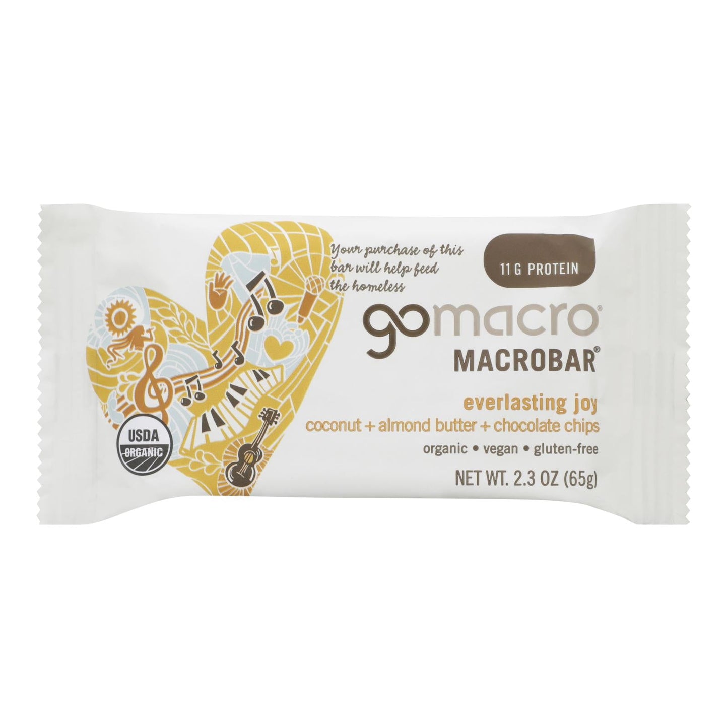 Gomacro Organic Macrobar Coconut Almond Choc - 12 Pack