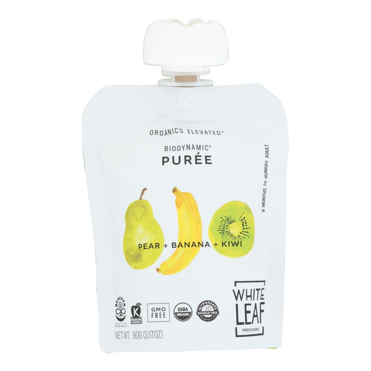 White Leaf Organic Baby Food Pear Banana Kiwi - 6 Pack