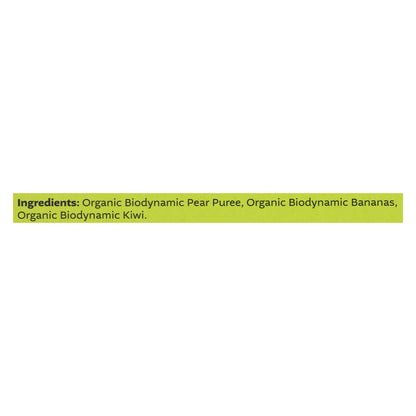 White Leaf Organic Baby Food Pear Banana Kiwi - 6 Pack