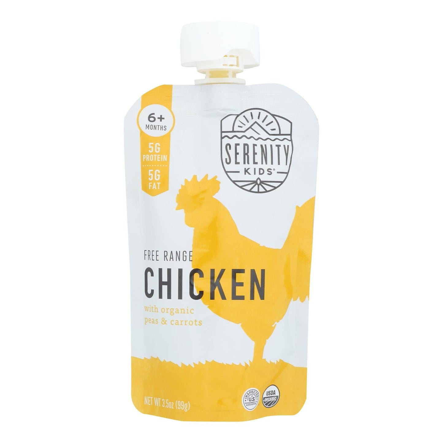 Serenity Kids Llc - Pouch Chic Pea Carrot - Case Of 6 - 3.5 Oz