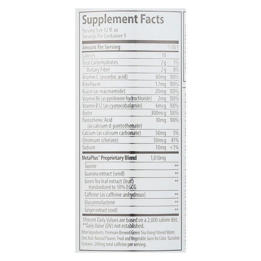 Celsius Raspberry Acai Green Tea Supplement, 12-Pack, 12 oz
