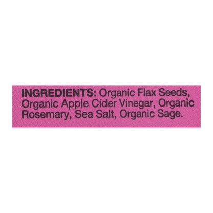 Organic Rosemary Flax Seed Crackers - 5oz, Case of 6