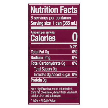 Zevia - Soda Blk Cherry Zero Cal - CS of 4-6/12 FZ