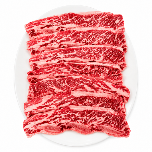 Premium Center-Cut LA Galbi (Unmarinated Beef Short Rib) (2lbs)