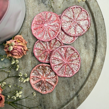 Wicked Inspired Pink and Green Luster Dust Dried Lime Garnish Set 2 Pack