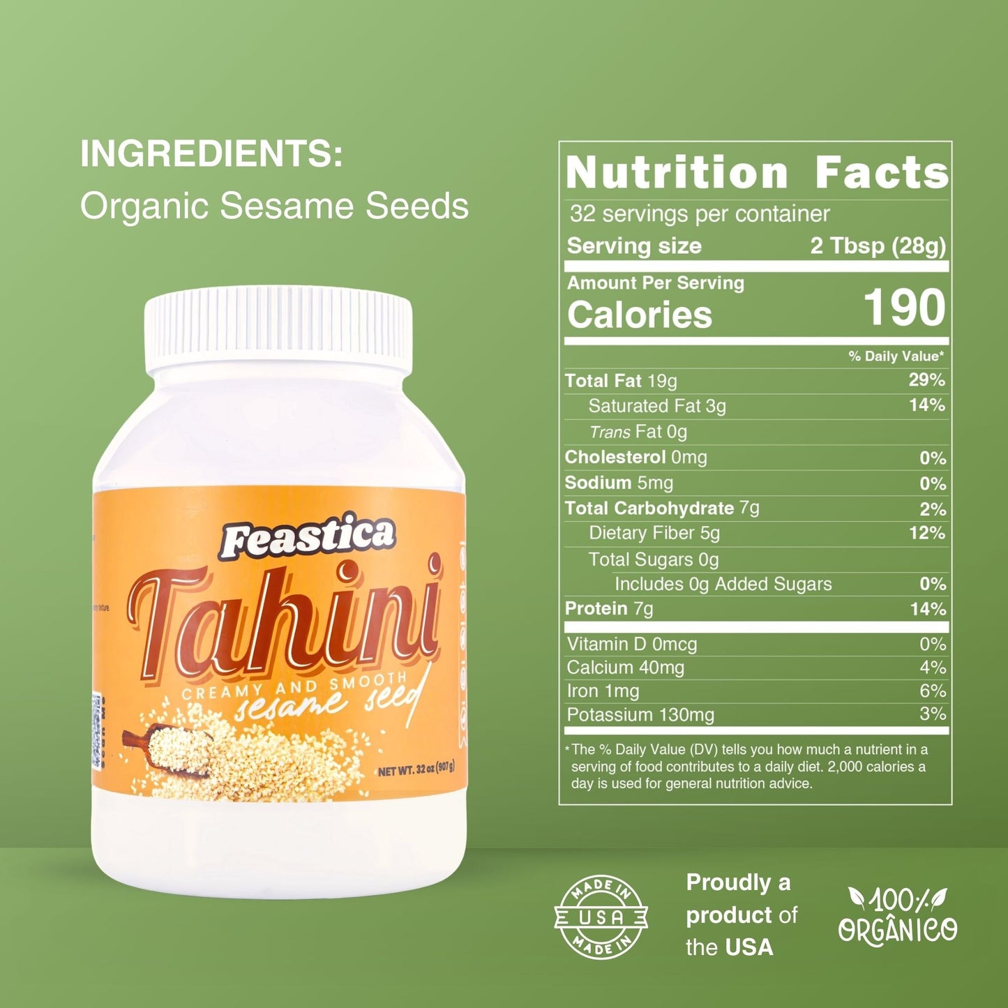 100% Natural Tahini