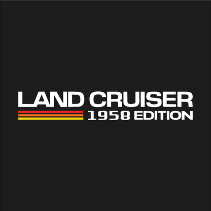 1958 Press Release Style Rear Fender Vinyl Decal Kit (Pair) - 2024+ Land Cruiser 1958