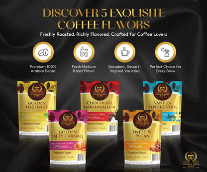 8oz PREMIUM GROUND COFFEE - GOLDEN HAZELNUT