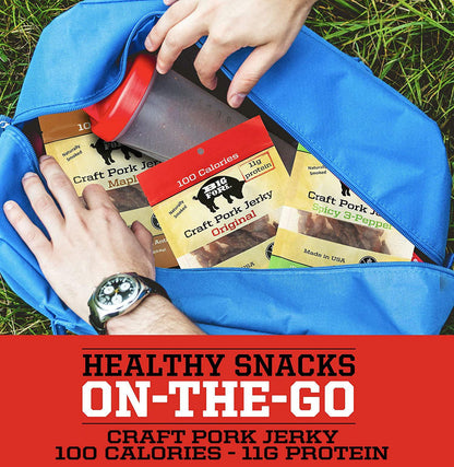 Craft Pork Jerky Sampler - 1 pack of each flavor (3 total)