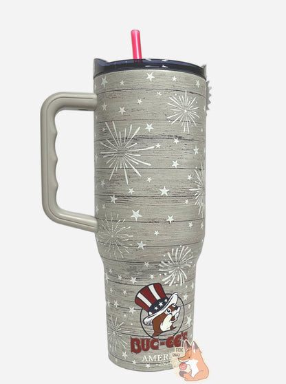 Buc-ee's Yukon Outfitters 2026 Fourth Of July 40oz Tumbler (Glow In The Dark)