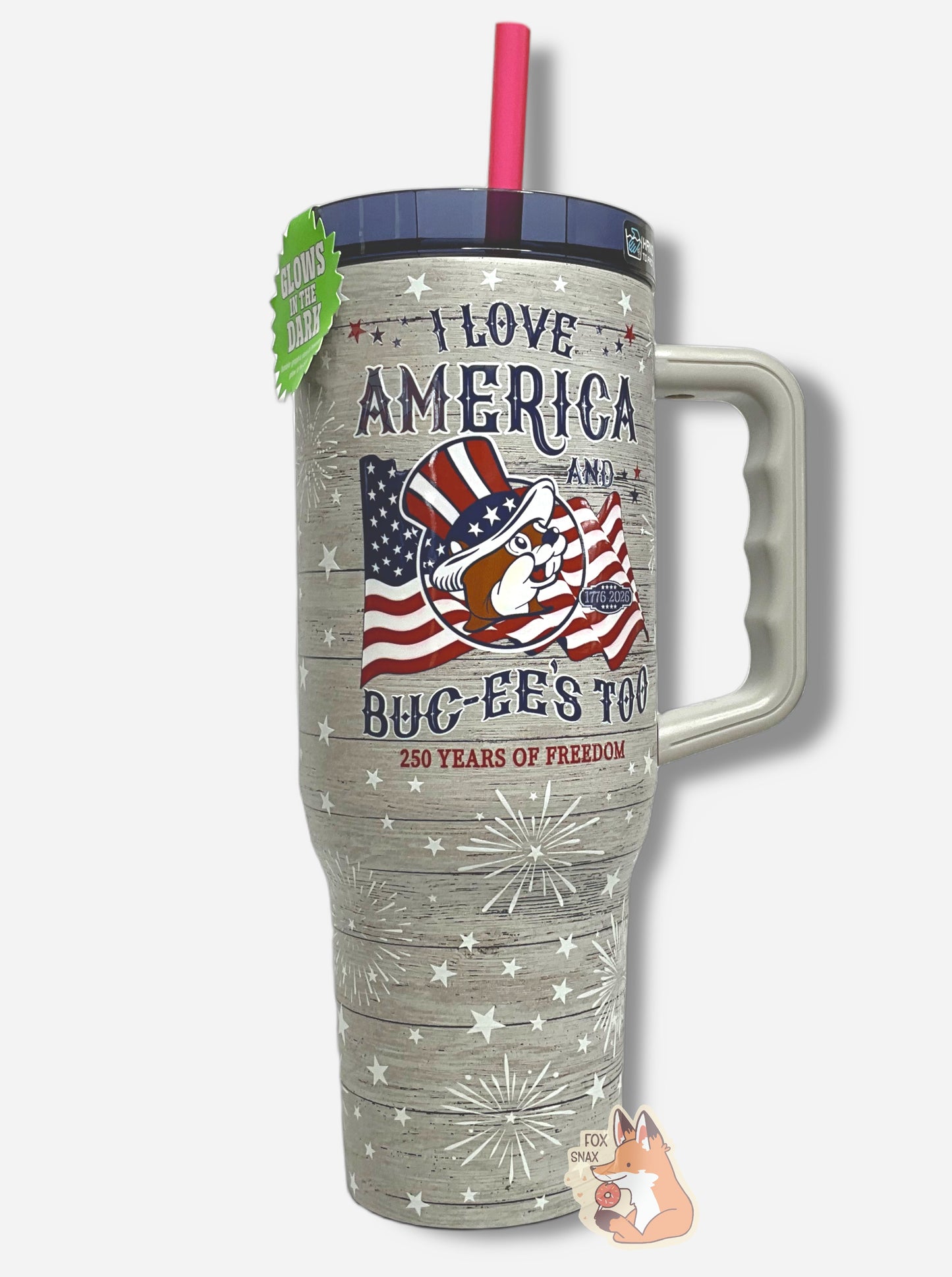 Buc-ee's Yukon Outfitters 2026 Fourth Of July 40oz Tumbler (Glow In The Dark)
