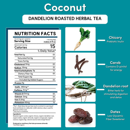 Dandelion Coconut Roasted Herbal Tea