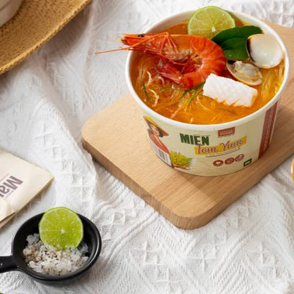 SIMPLY FOOD Instant Thai-Styled Tom Yum Glass Noodles- 9 BOWLS/ 55g each