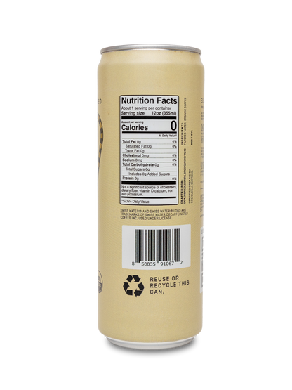RTD Cold Brew Cans | Choose Your Caffeine Level | Unsweetened 12-Pack