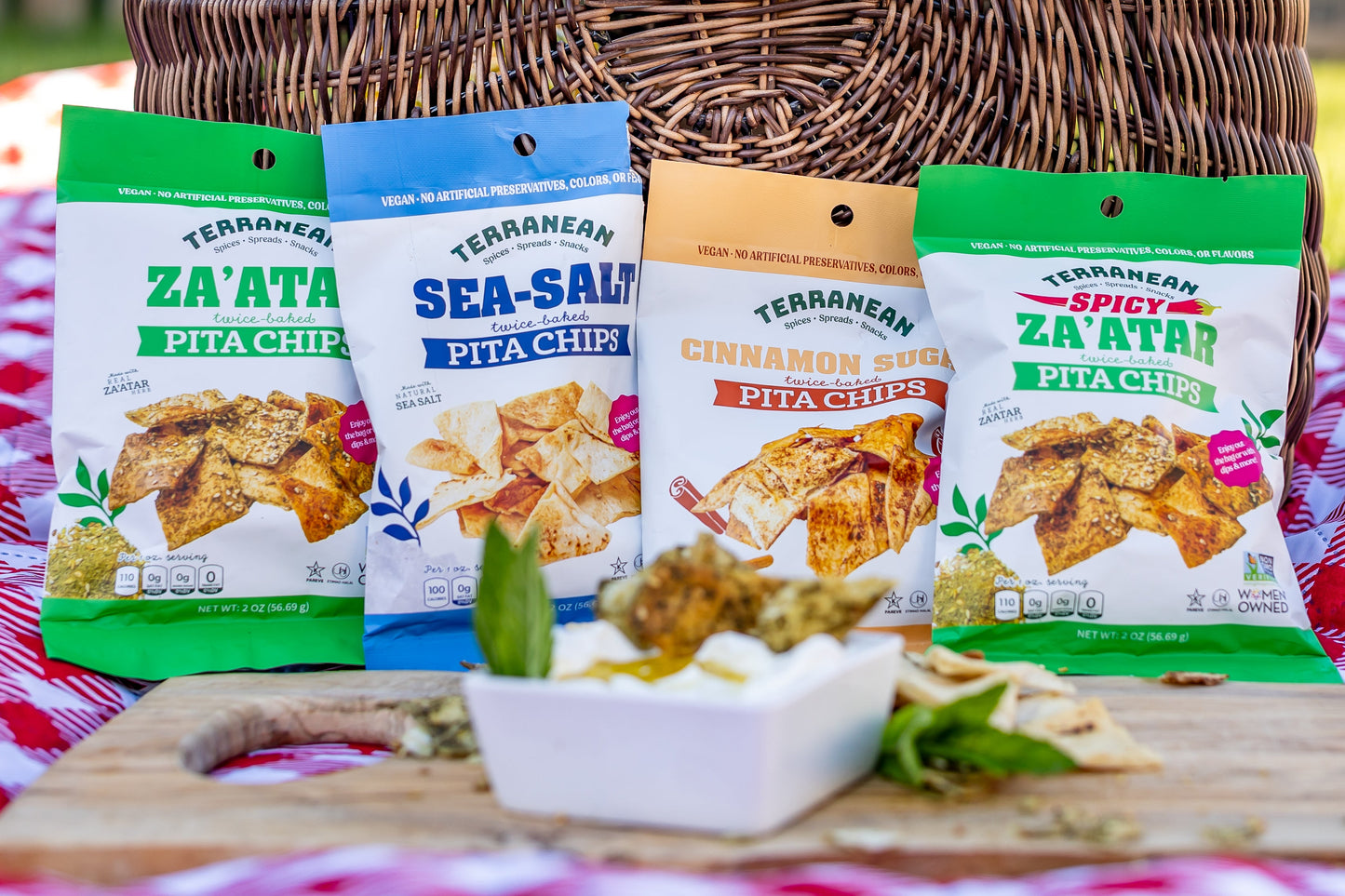 12 Pack of Pita Chips (2 oz.) - Choose your flavor