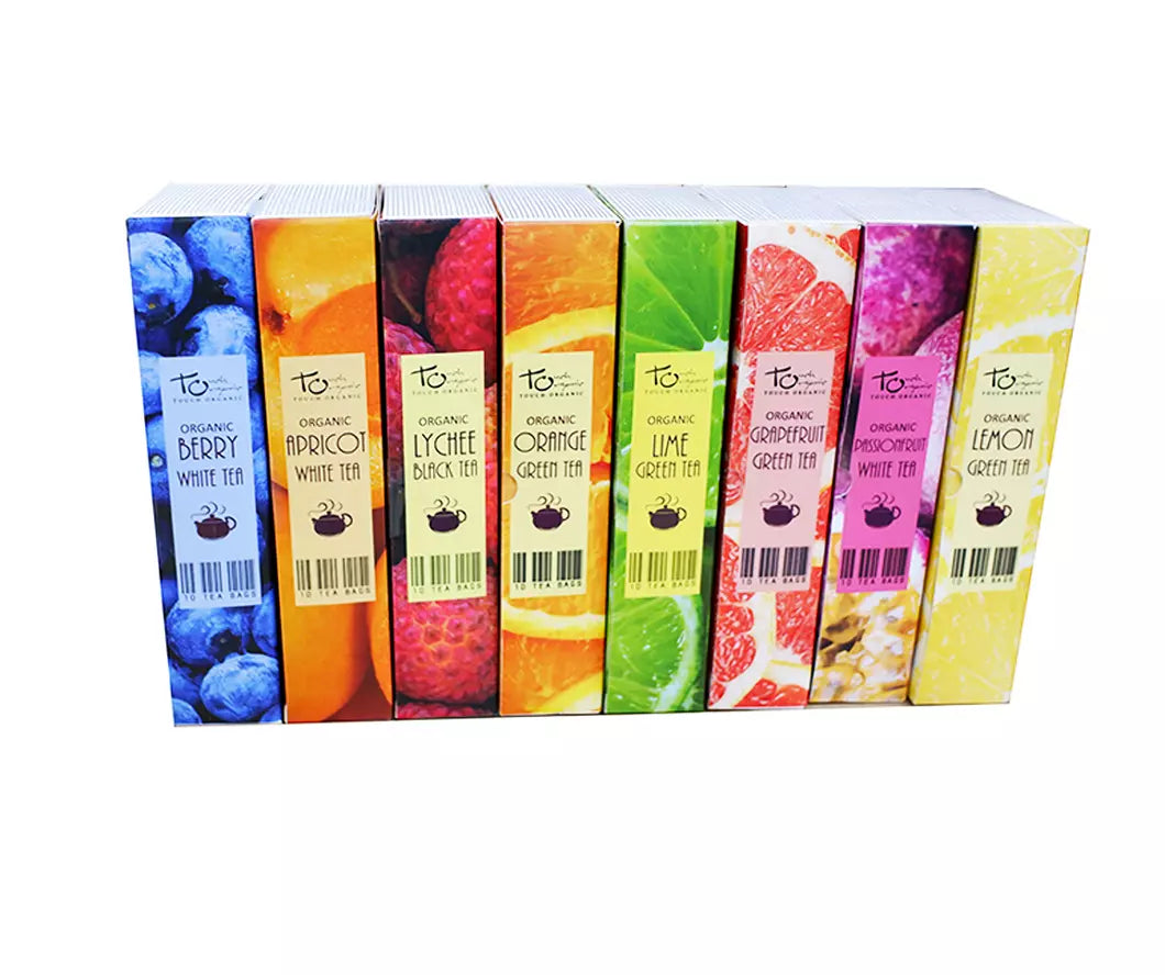 Touch Organic - Fruit Tea Library - 80 bags - 6 PACK CASE