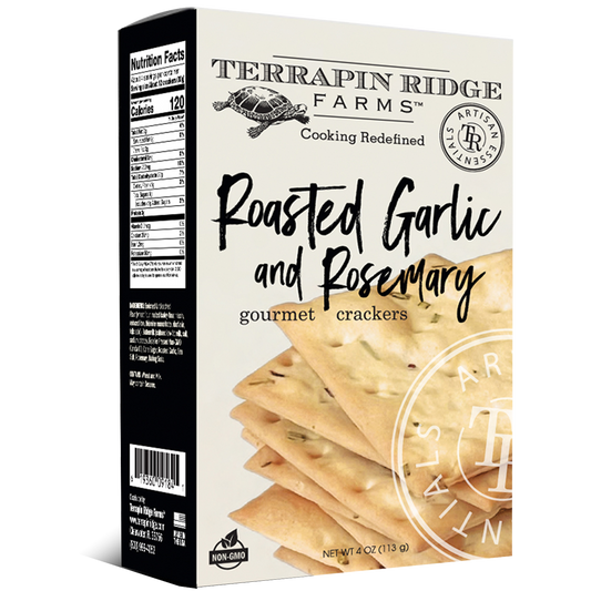 Roasted Garlic and Rosemary Crackers