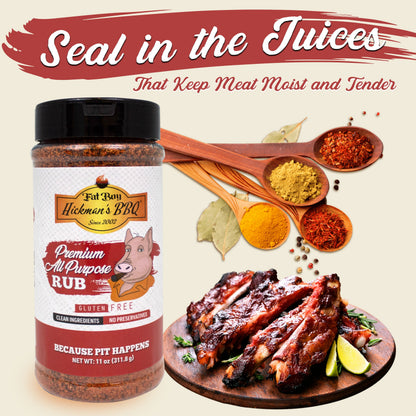 Premium All Purpose Gluten Free Keto Friendly BBQ Rub 8.6 oz