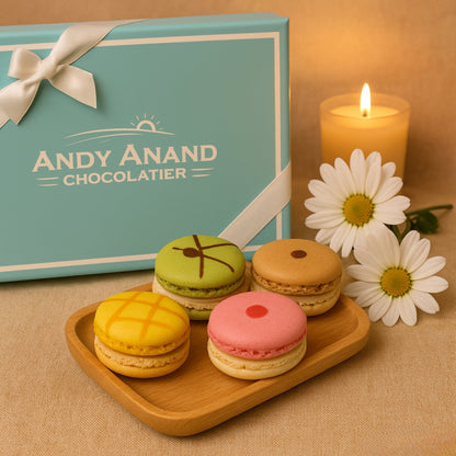 Andy Anand French Macarons, 48-Piece Gift Box – Made Fresh Daily, Decadent Assorted Flavors, Gluten-Free – Birthday & Holiday Gift Box