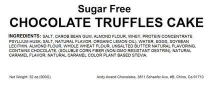 Andy Anand Sugar-Free Chocolate Truffle Cheesecake, 9-Inch, 2 lb – Diabetic-Friendly, No Preservatives, Elegant Birthday & Anniversary Gift