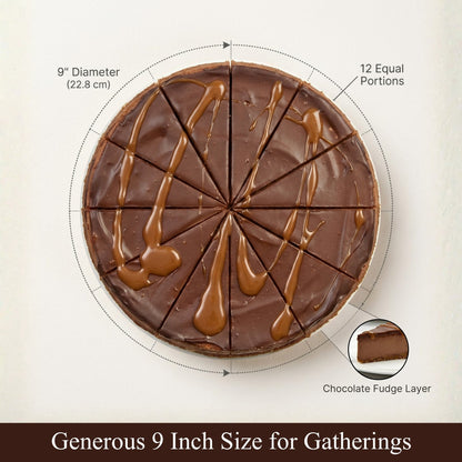 Andy Anand Sugar-Free Chocolate Fudge Cheesecake, 9-Inch, 2 lb – Diabetic-Friendly, NY-Style, Real Cocoa, No Preservatives, Birthday Gift