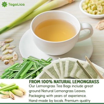 FreshDrinkUS Morning Vitality Digest & Detox Mix, Fennel, Ginger & Lemongrass Herbal Tea Bags Bundle, 100% Natural & Pure Seeds and Leaves, No Sugar, No Caffeine, No Gluten, Vegan, Biodegradable Tea Bags, Hand-Made Process – Herbal Beverage