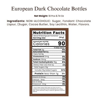 Andy Anand European Dark Chocolate Assortment, 18 pc – Premium Flavor-Inspired Selection, Rich & Intense Gourmet Chocolates, Birthday Gift