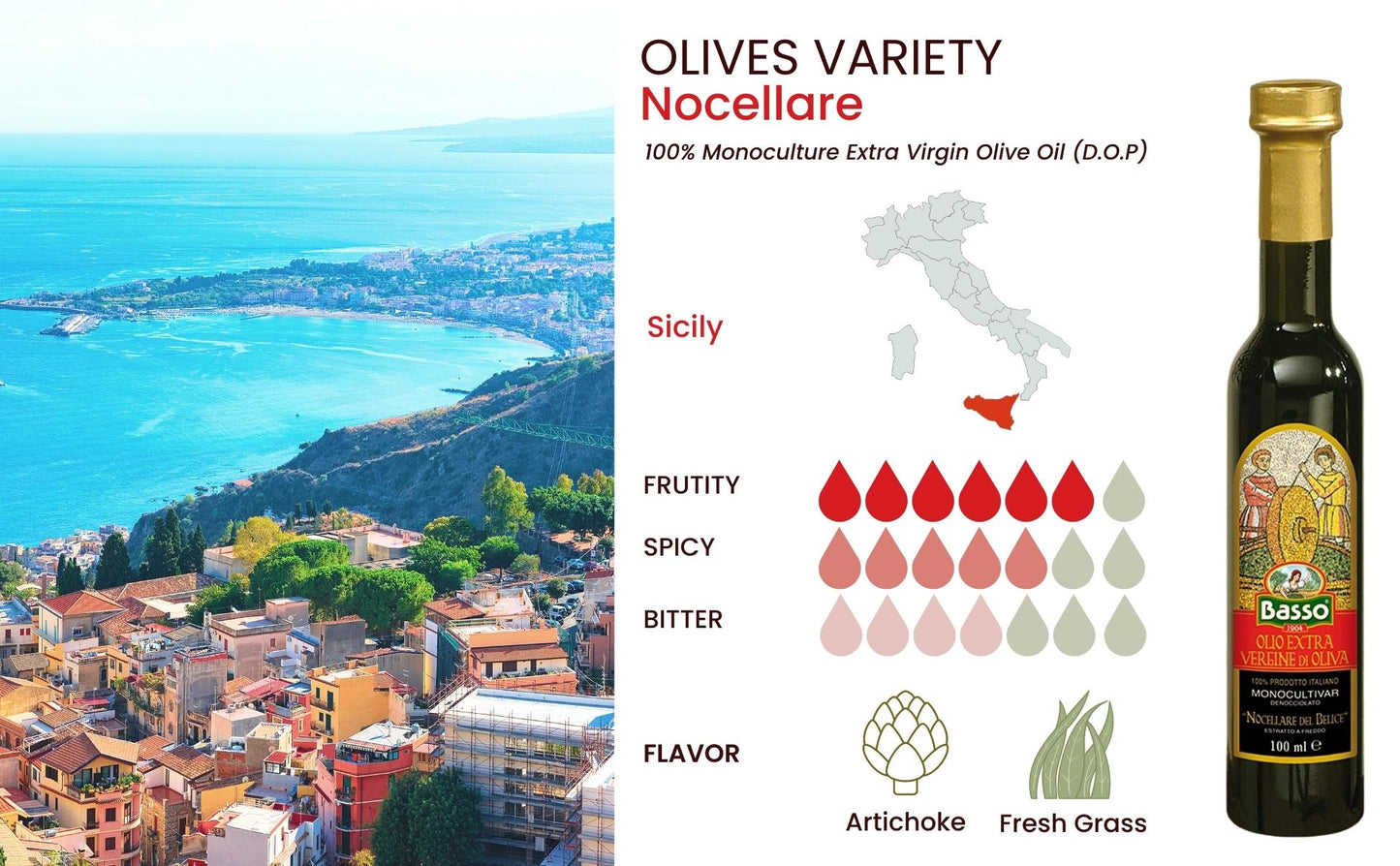 Basso 1904 Limited Edition Italian EVOO Tasting Gift Set – 5 x 100 ml