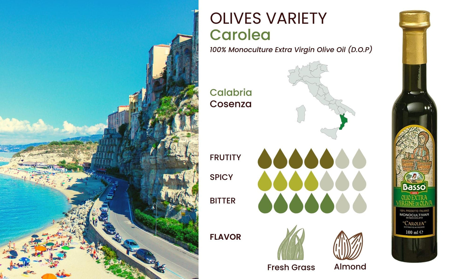 Basso 1904 Limited Edition Italian EVOO Tasting Gift Set – 5 x 100 ml