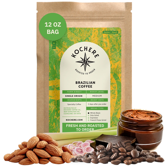 Kochere Coffee Brazilian Santos Medium Roast - Smooth, Elegant, Cocoa Notes