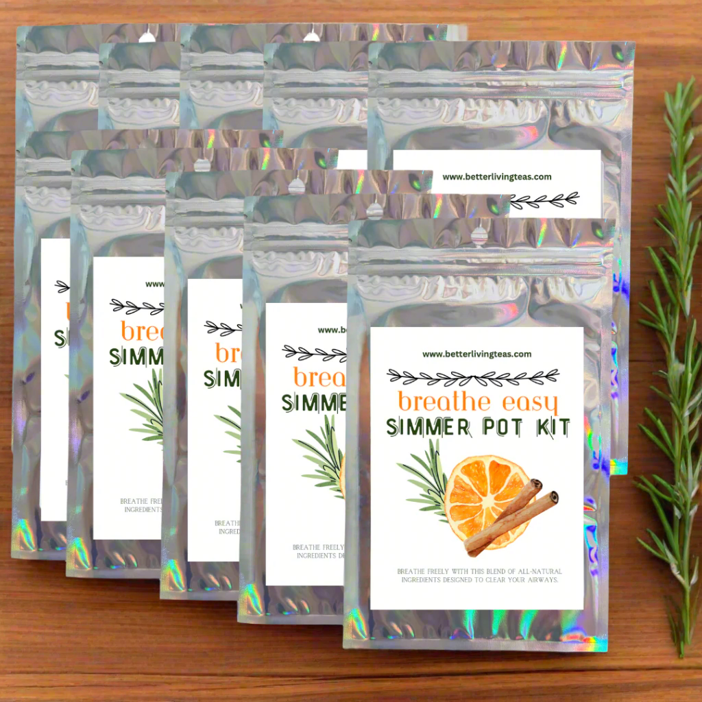 Stovetop Potpourri Simmer Pot Kits-  Breathe Easy Natural Congestion Relief