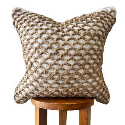 Tuban Pillow Cover – Neutral Textured Boho Accent Pillow