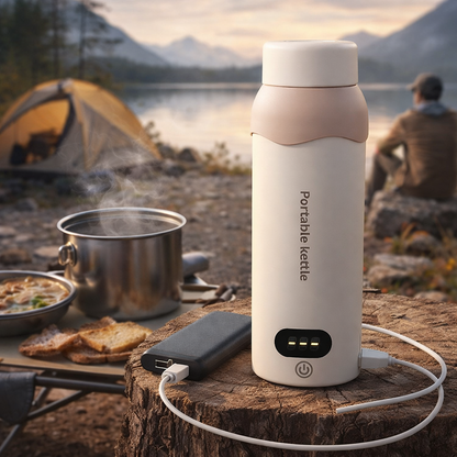 LITEGUEST Portable USB Heated Outdoor Mug 304 Stainless Steel Warm Cup