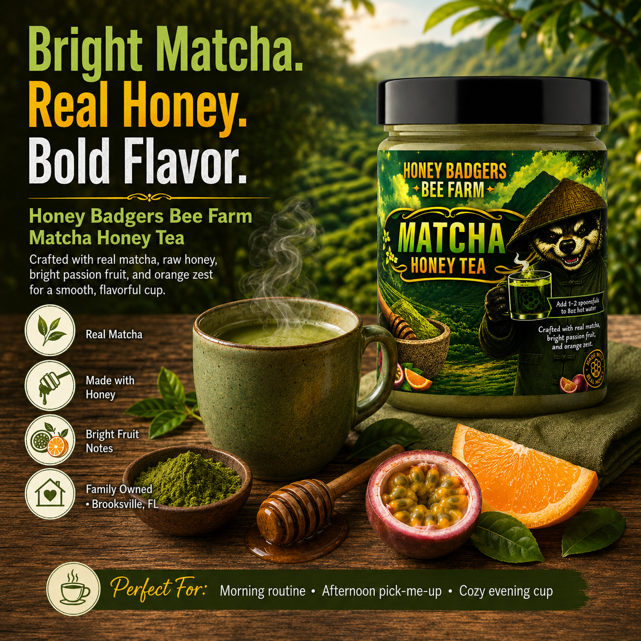 Matcha Green Honey Tea