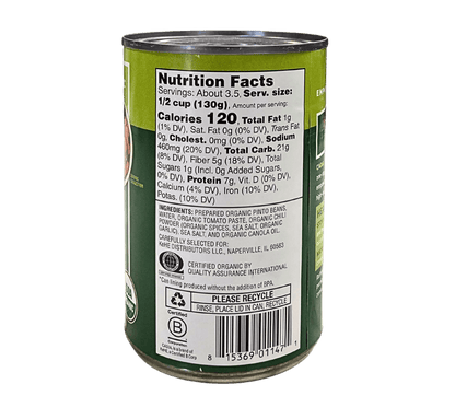 Chili Beans, Organic, Cadia