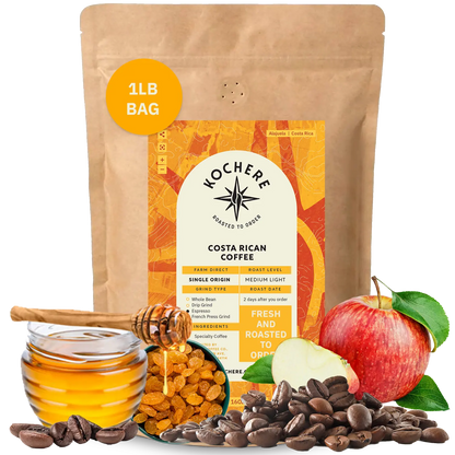 Kochere Coffee Costa Rican Alajuela Medium Roast - Sweet Apple, Raisin Notes
