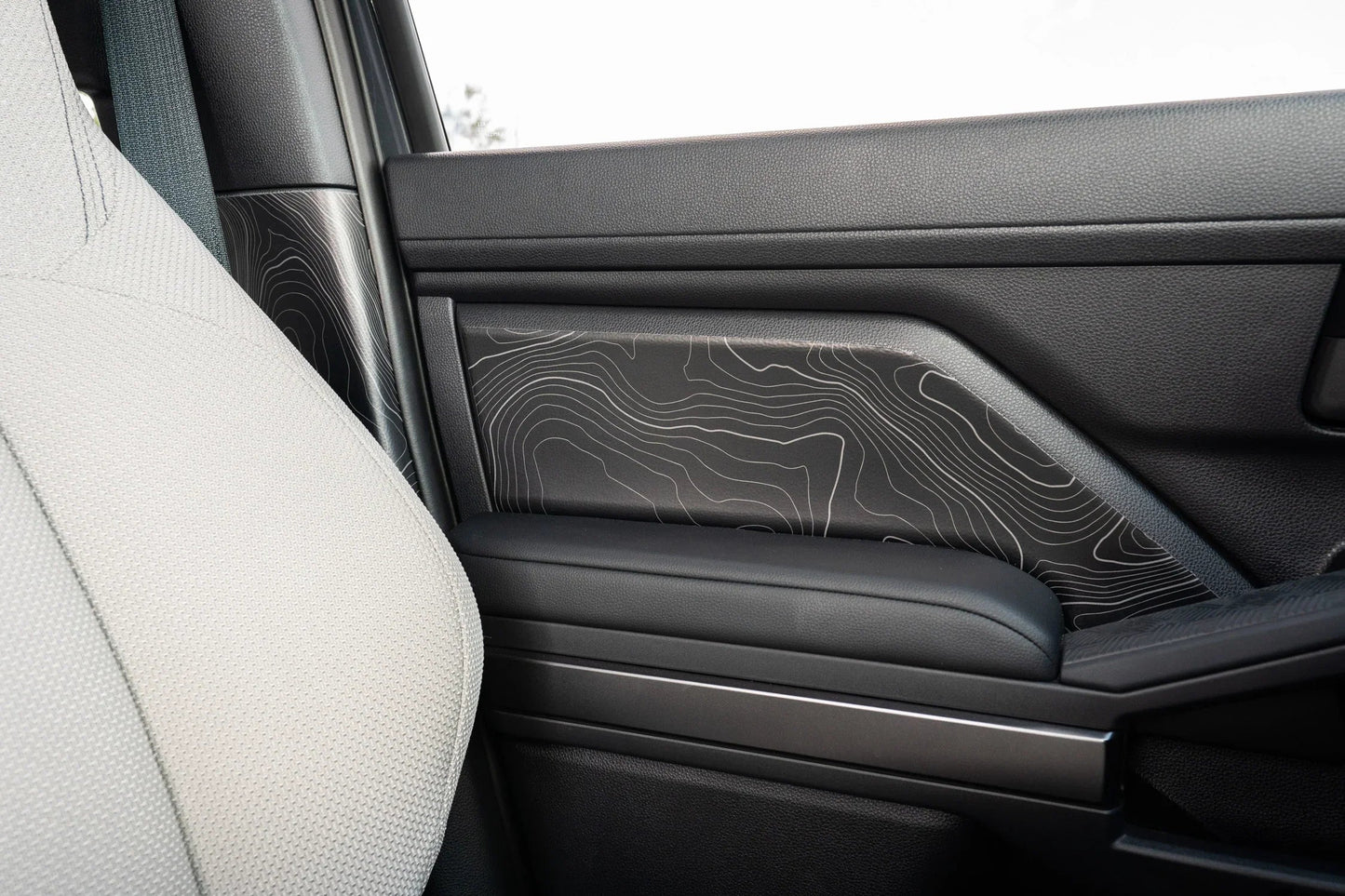 Topographic FRONT Door Armrest Panel Protection - 2024+ Tacoma / 2025+ 4Runner