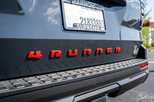 4RUNNER Rear Hatch Liftgate Emblem Overlays - 2025+ 4Runner
