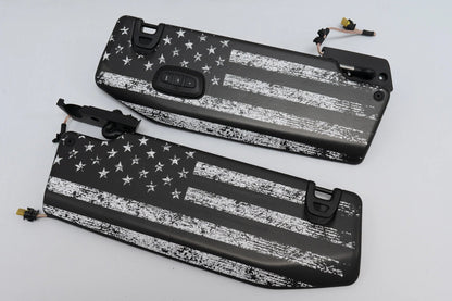 Freedom Series Sun Visor Overlays - 2018+ Wrangler JL / Gladiator JT