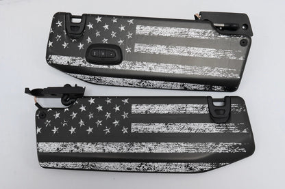 Freedom Series Sun Visor Overlays - 2018+ Wrangler JL / Gladiator JT