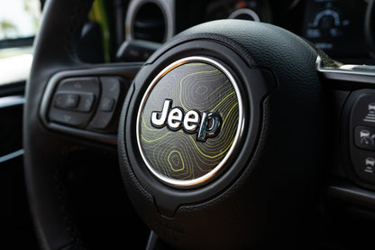 Topographic Steering Wheel Overlays - 2018+ Wrangler JL / Gladiator JT